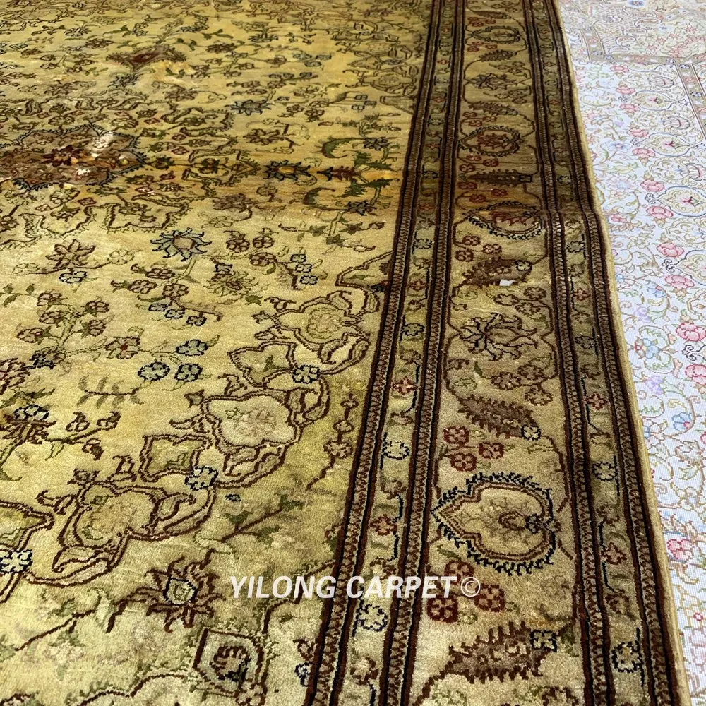 YILONG 4 'x 6' турецкий ковер желтого цвета элегантный выгодный античный