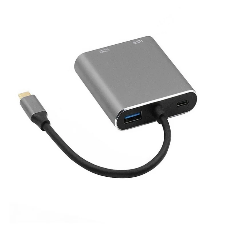 

Type C to Dual 4k HDMI-Compatible USB 3.0 PD Converter 4 ports USB C Dock Station Hub Adapter Cable For Phone Macbook Laptop TV