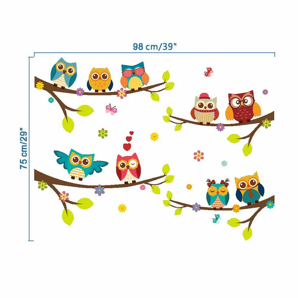 

Cartoon Dolphin Stars Owl Branch Decoration Wall Stickers Fluorescent Paste Wall Sticker Family Classroom Ornament