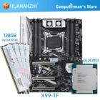 Комплект материнской платы HUANANZHI X99 TF, процессор Intel XEON E5 2678 V3, память 4*32 ГБ DDR3 ECC 1866, память M.2 NVME USB3.0 ATX