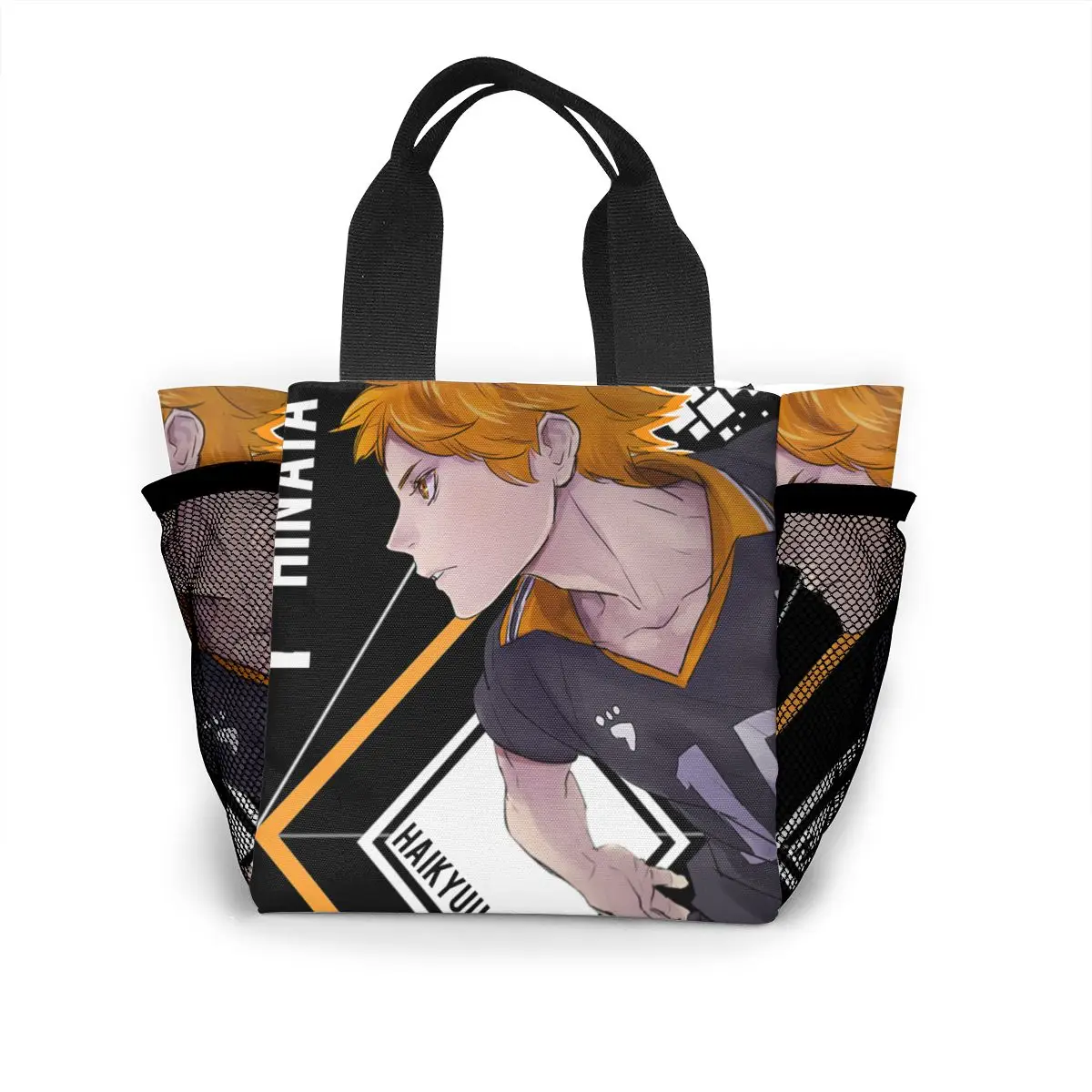 

Haikyuu Lunch Bags for Women Insulated Lunch Box Cooler Tote Bag with Front Pocket Reusable Lunch Bag for Men Adults Girls