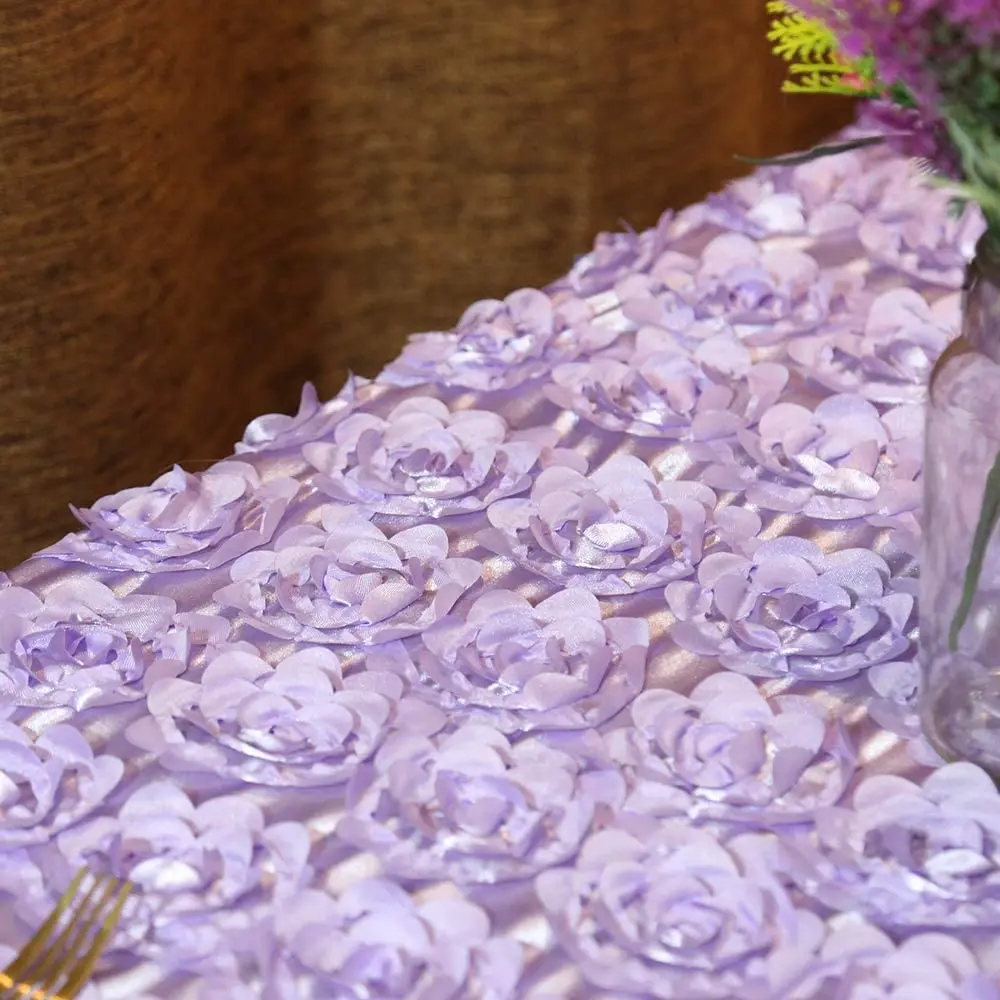 Скатерть ectangle 60x102 с розочкой льняная атласная 3D скатерть цветочным рисунком