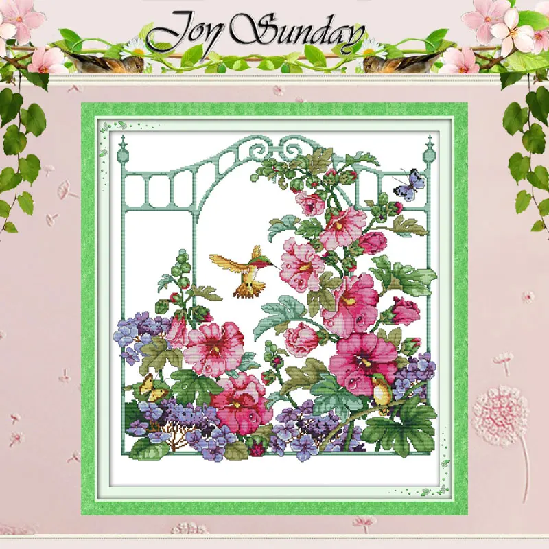 

Набор для вышивки крестом, вышивка по номерам 11CT 14CT, цветочный сад