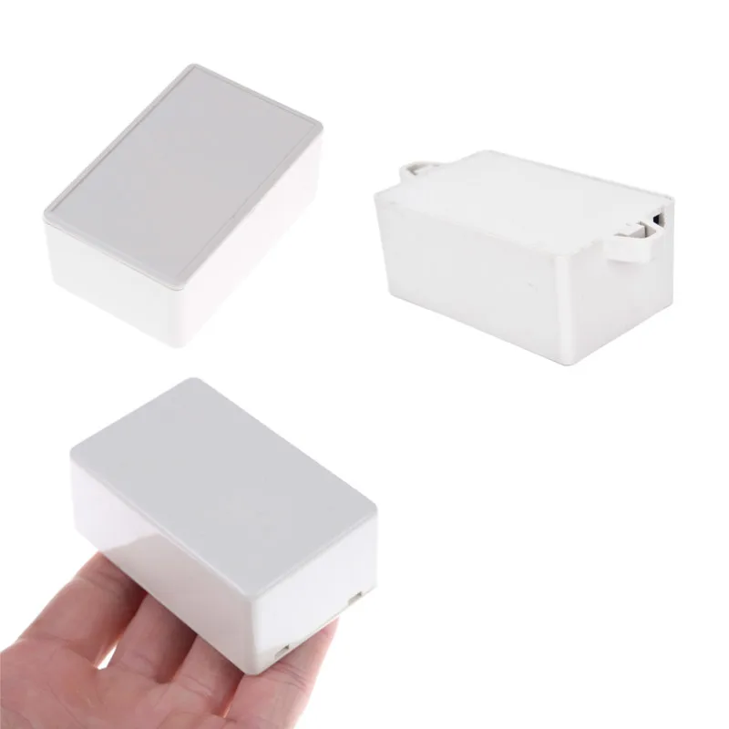 

Plastic Waterproof Cover Project Electronic Instrument Case Enclosure Box 70*45*30mm 82*52*35mm White