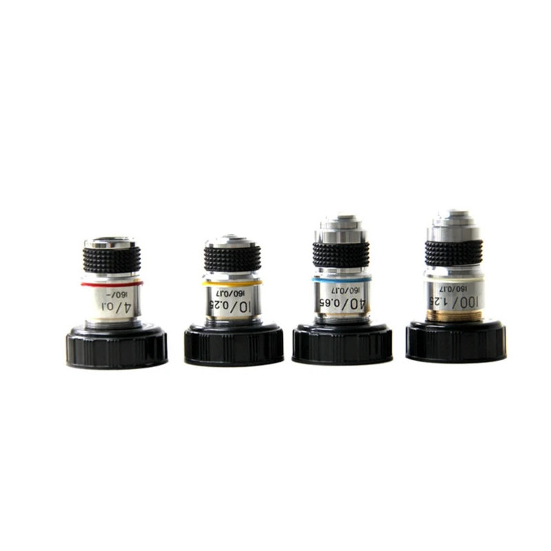 

4X 10X 40X 100X High Quality Microscope Objective Lens Achromatic Objective Laboratory Biological Microscope parts