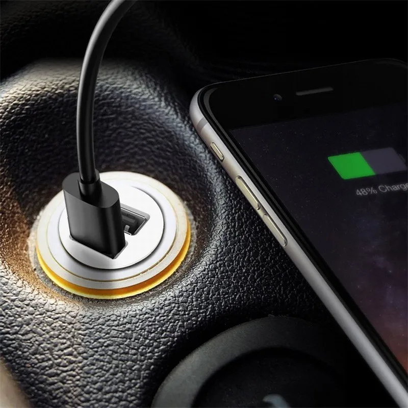 Автомобильный мини-адаптер для зарядки с 2 портами USB IPhone 7 Plus 6 | Мобильные