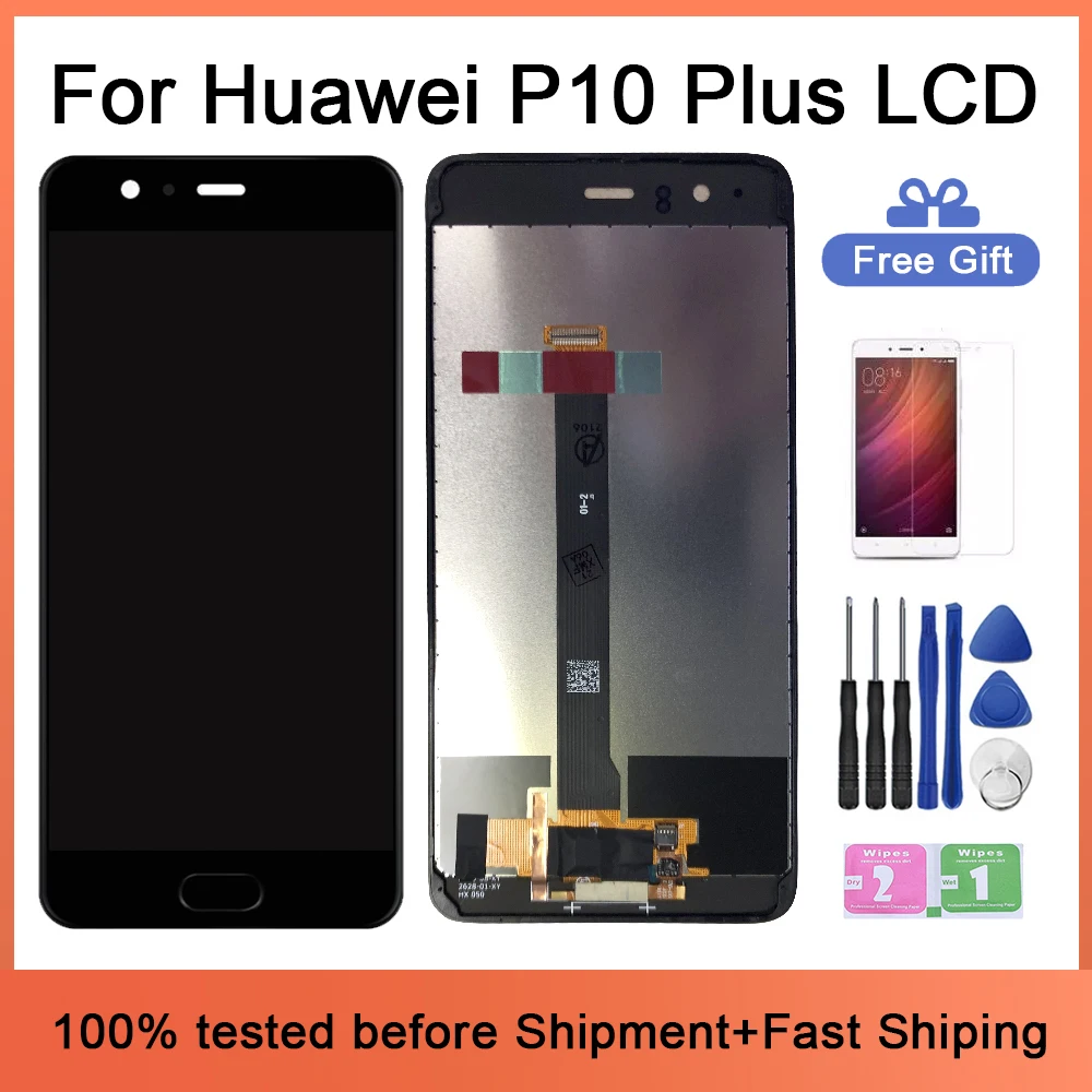 Оригинальный ЖК-дисплей для Huawei P10 Plus с сенсорным экраном дигитайзер Замена P10Plus