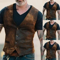 mens casual vest male clothing explosion models european and american handsome fashion retro mens single breasted vest