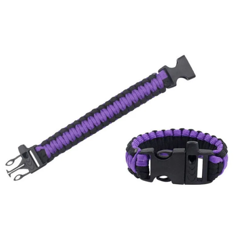 

1PC 24.5m Seven Core Paracord for Men Outdoor Camping Hiking Wristband Emergency Survival Saving Bracelet Rope with Whistle Tool