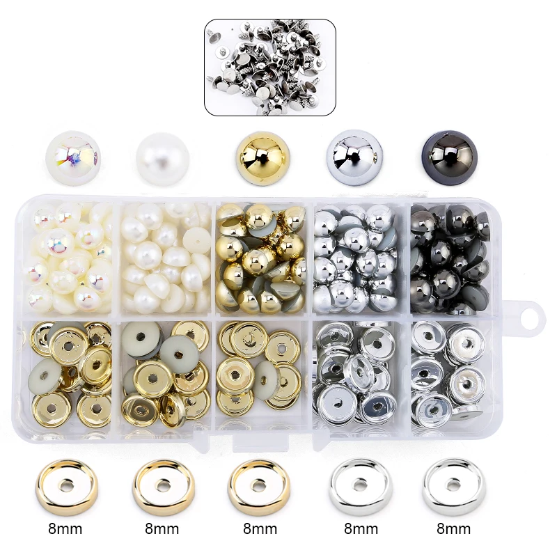 Кнопки QIAO из смолы и жемчуга высококачественные пластиковые кнопки аксессуары