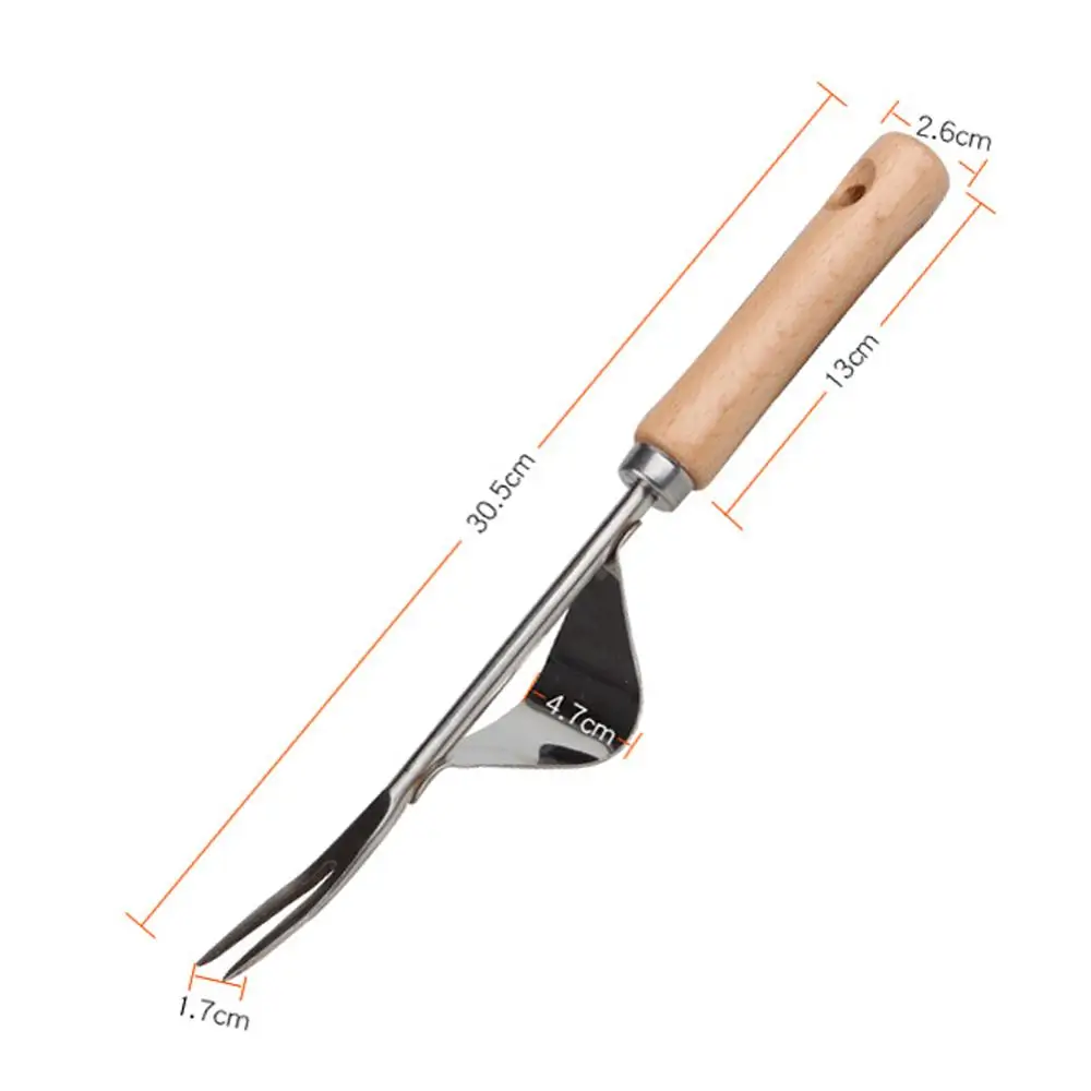 

Stainless Steel Garden Weeder Bend-proof Weeding Removal Cutter Puller Tools Multifunction Weeder Transplant Home Garden Tool