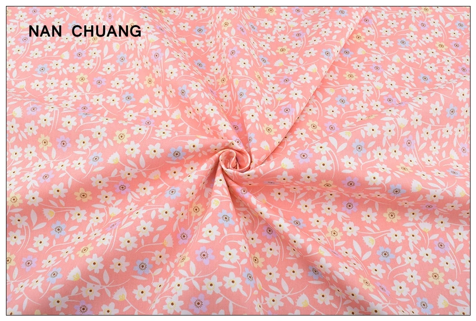 Nanchuang 8 шт./лот цветы саржевая хлопчатобумажная ткань Лоскутная Ткань для рукоделия Швейные материалы для детей 20x25 см