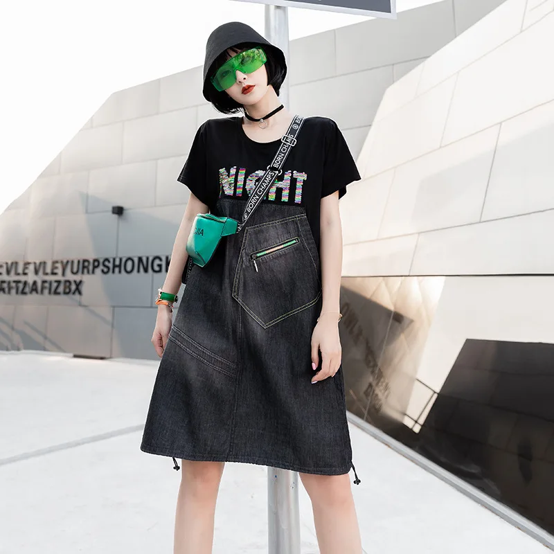 Max LuLu 2020 Европейская мода летние женские винтажные платья женское джинсовое