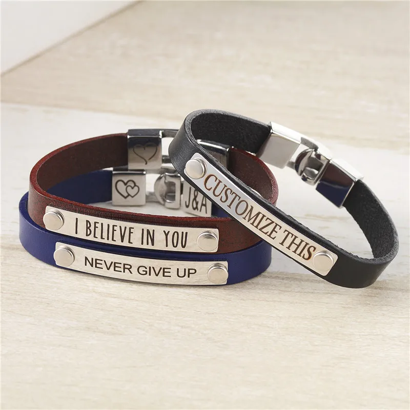 

Personalized Text Stainless Steel Bangle Custom Name Symbols Bracelet Free Shipping Jewelry Woman
