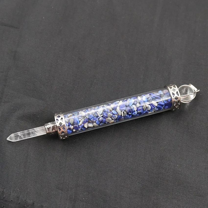 XSM Reiki Wand подвеска скипетр духовный баланс каменная крошка Bottle белый кристалл