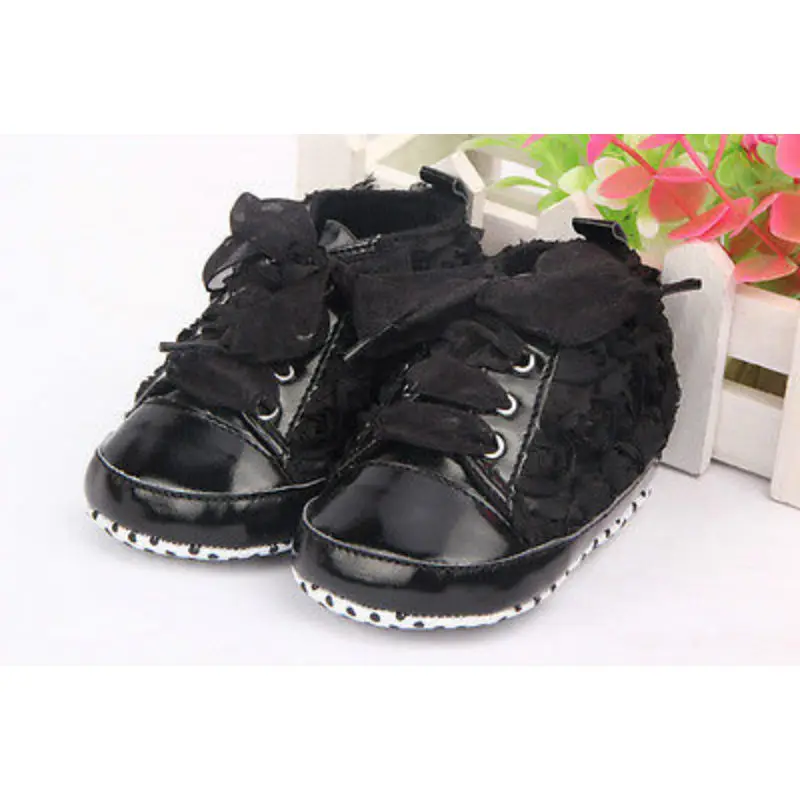 

0-18M Baby Girl PU Leather Shoes Non-slip Lace Floral Embroidered Soft Shoes Prewalker Walking Toddler Kids Shoes Drop Shipping