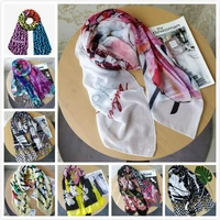 wholesale original 2022 spain laugise bufanda de verano de marca de lujo de para mujer bufanda de mujer con dise%c3%b1o floral