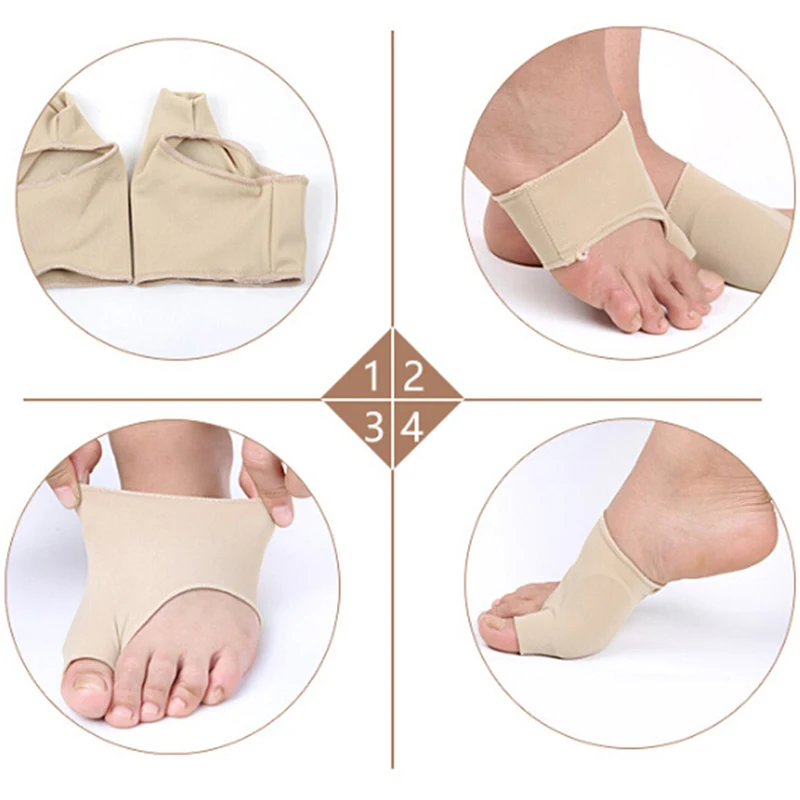 

1Pair Adjuster Toe Separator Hallux Valgus Bunion Corrector Orthotics Feet Bone Thumb Correction Pedicure Sock Straightener