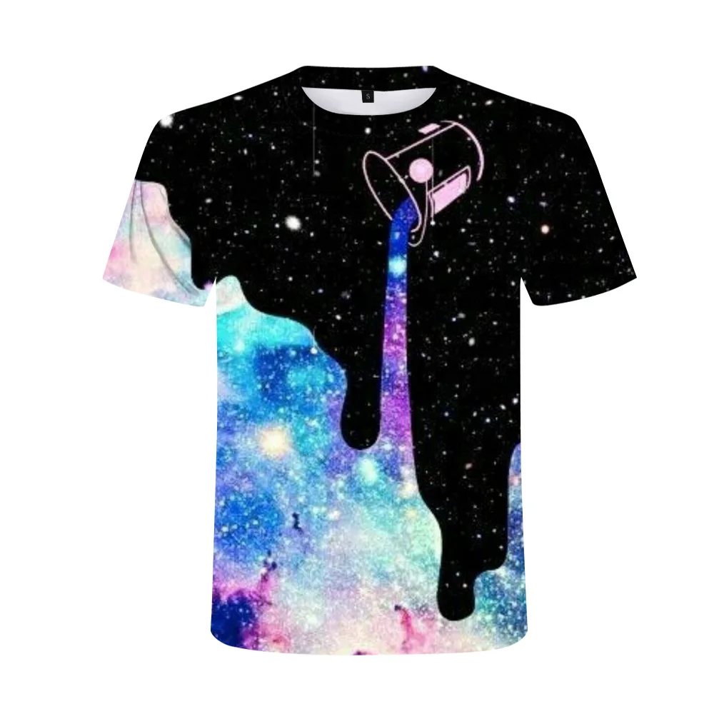 

2020 new 3D paint T-shirt men's T-shirt cool 3D style pattern 3DT shirt summer trend short sleeve