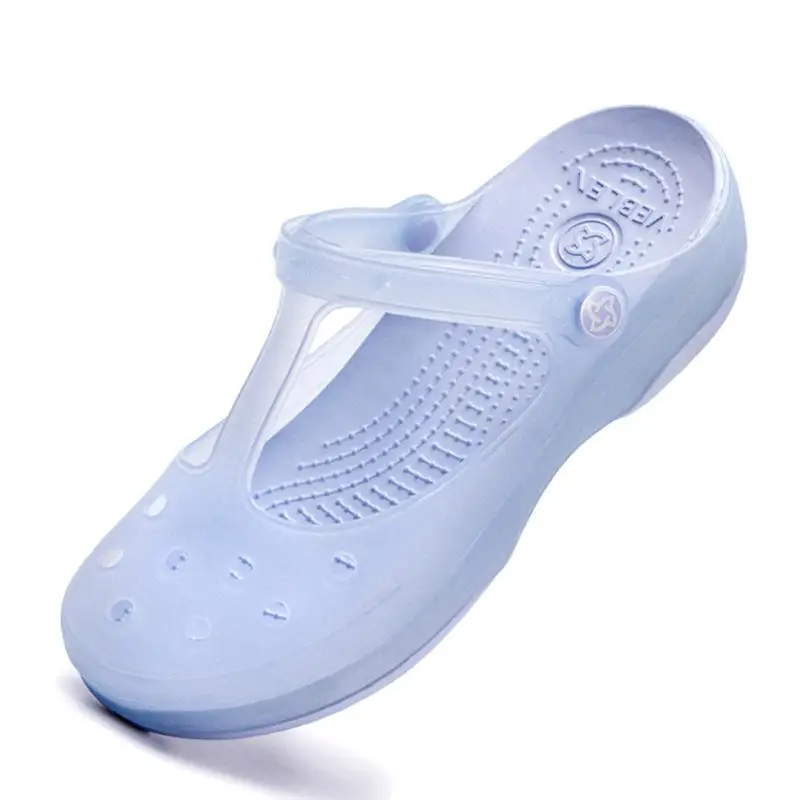 Сандалии женские на платформе Прозрачные Пляжные босоножки танкетке