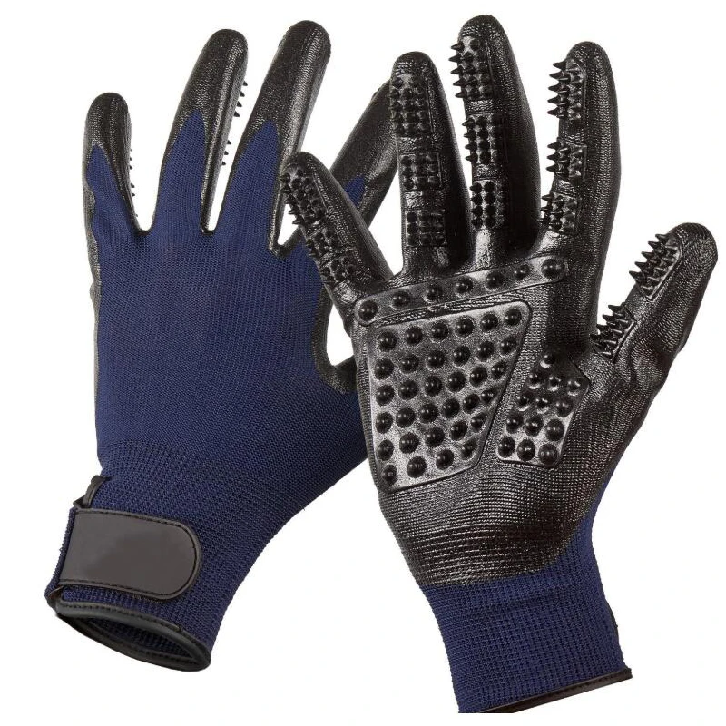 Новая перчатка для груминга кошек мягкая резиновая щетка удаления шерсти