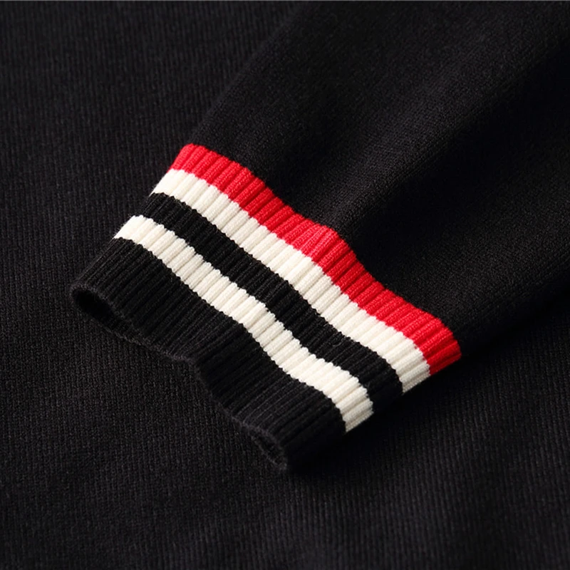 

2020 Sweater Mens Clothes Fall Winter Men Clothing Long Sleeve Knitted Pullover Plus Size Striped High Quality Korean Style Tops