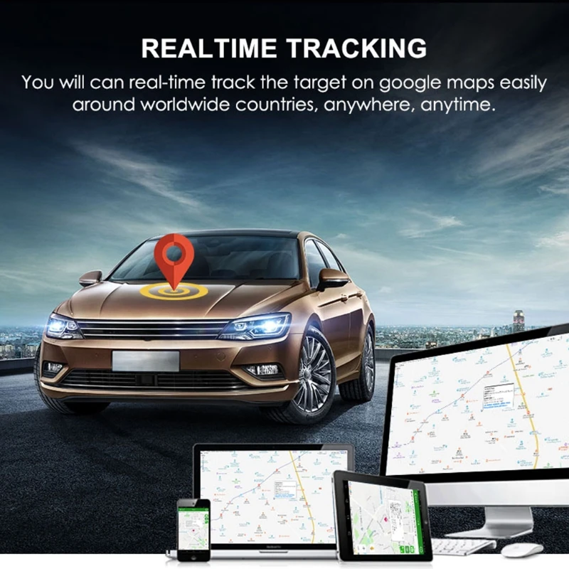 Автомобильный GPS-трекер T8WC с защитой от кражи в режиме реального времени