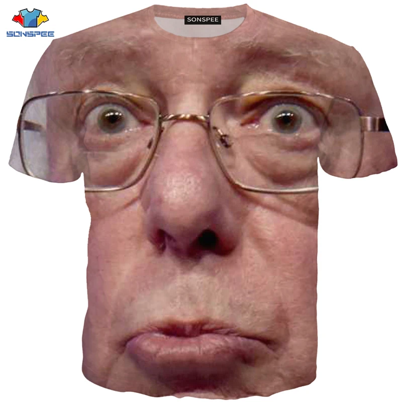 SONSPEE/3D Футболка джентльмена Берни Сандерса забавная Мужская футболка Харадзюку