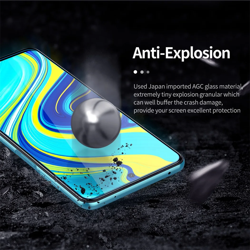 Закаленное стекло для Xiaomi Redmi Note 9 Pro Max Nillkin H + PRO 2.5D 0 2 мм Противоударная защита