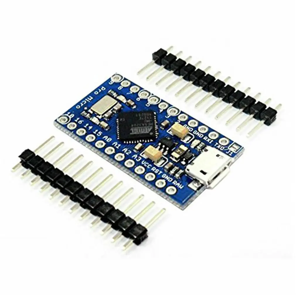 Контроллер модуля Pro Micro ATmega32U4 5 В/16 МГц с Загрузчиком Mega32U4 Mini Leonardo для Arduino|Модули