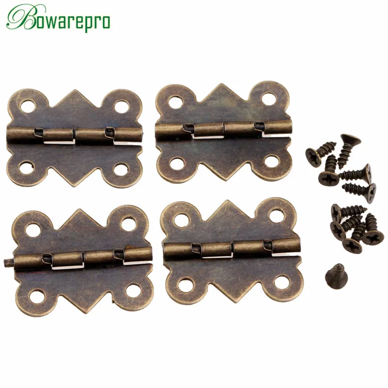 4 шт. бронзовые петли для кухонного шкафа 25 х20 мм|Петли шкафа| |