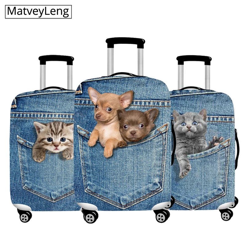 3D Printing Travel Luggage Cover Suitcase Bag Protection Case Dust For 18-32 inch Accessories | Багаж и сумки