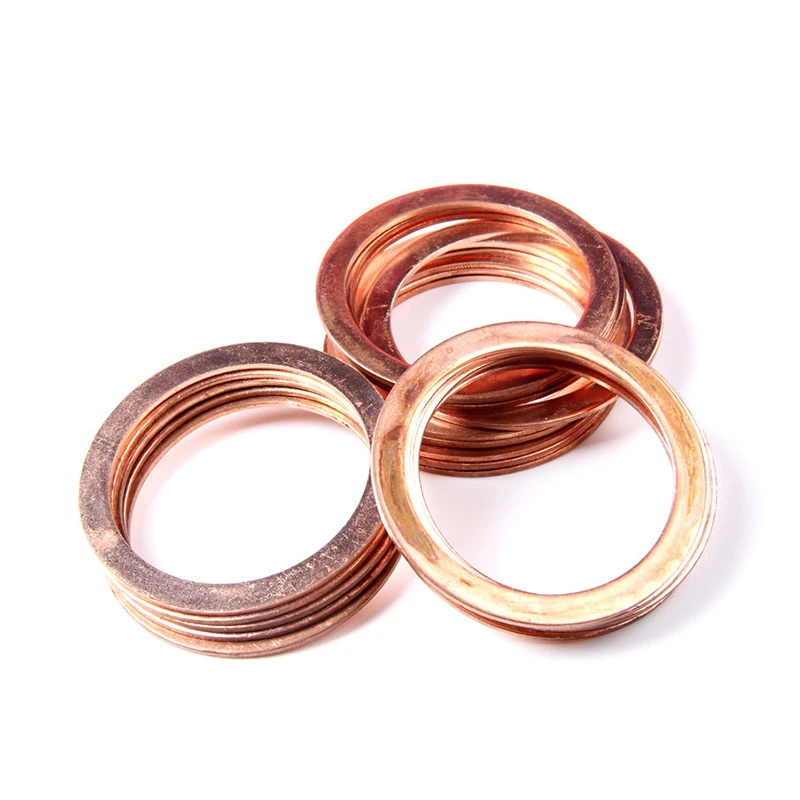 280 шт./компл. 12 размеров однотонные Медь раздавить шайбы Ассорти печать плоское