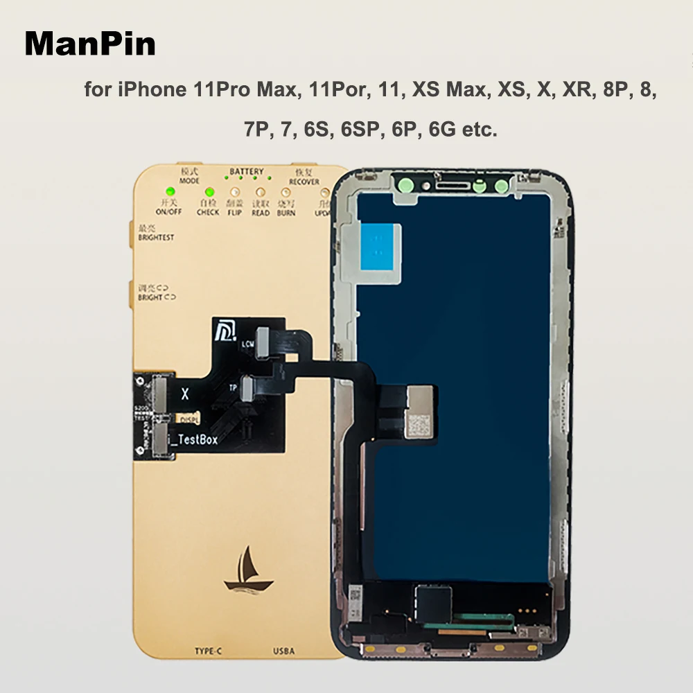 Оригинальный ЖК-экран S300 тестер для iPhone 12Pro MAX Mini 11 Pro XS XR X 8 7 6S 6G Plus Дисплей True Tone 3D