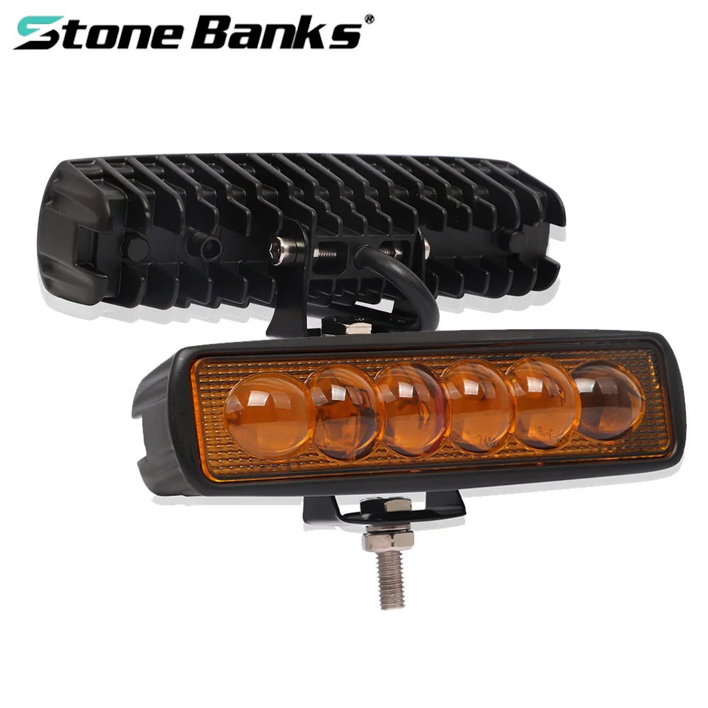 Stone Banks 18W Светодиодный рабочий светильник Бар Offroad объектив DRL фара
