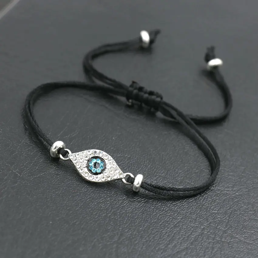 Очарование сглаза браслет для мужчин и женщин модные инкрустация цирконием глаз