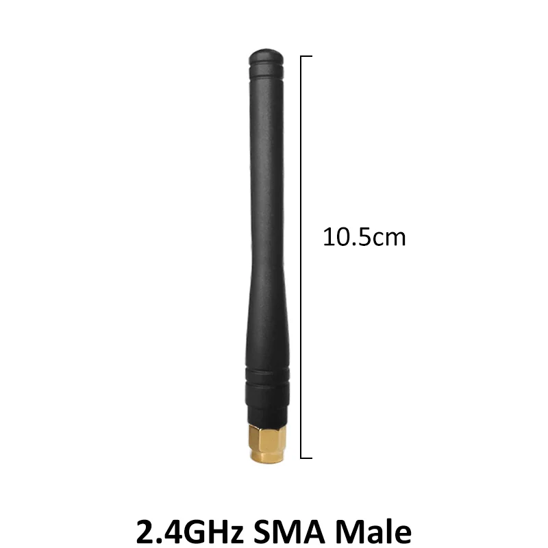 Grandwisdom 5pcs 2.4G antenna 3dbi sma male wlan wifi 2.4ghz antene pbx iot module router signal receiver antena high gain