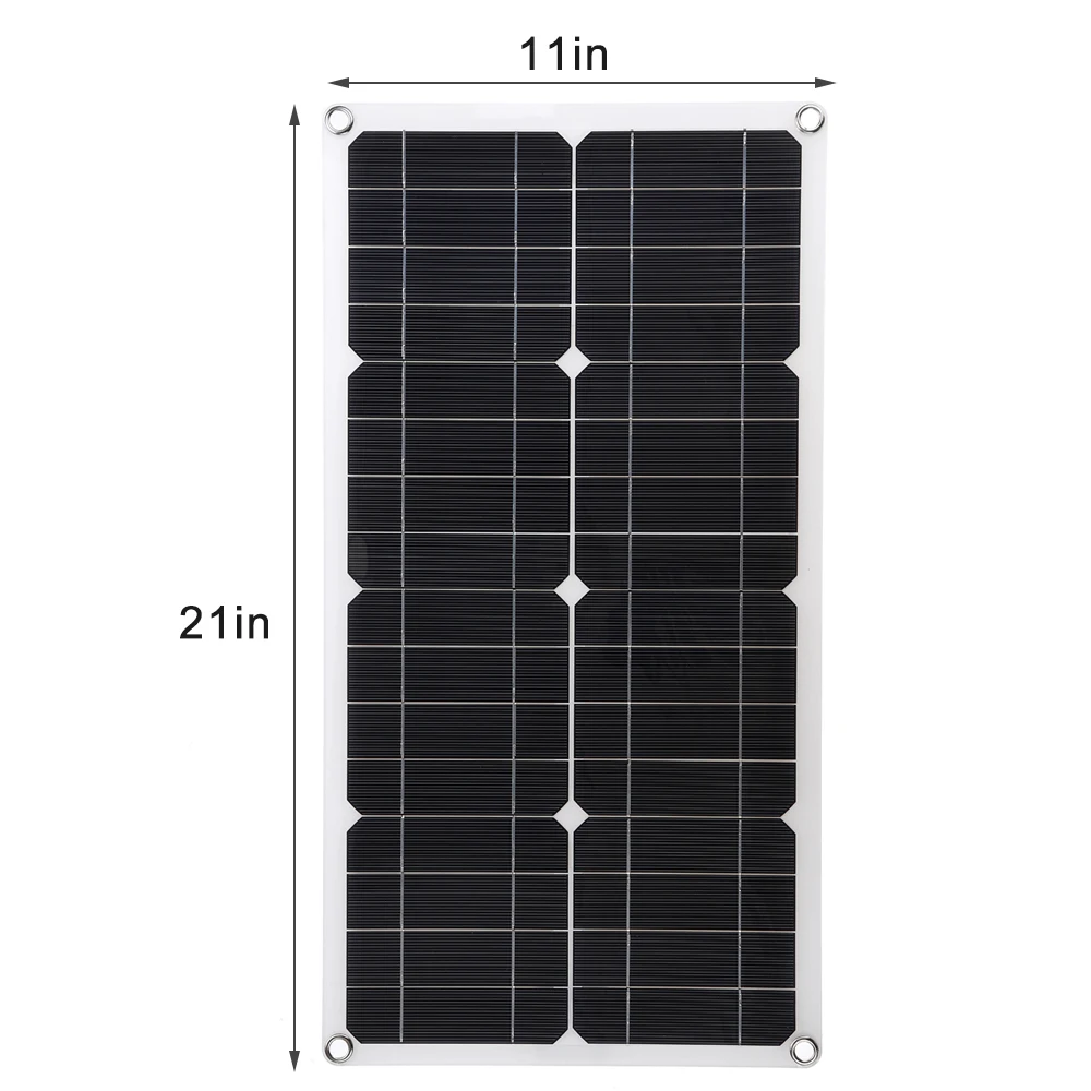 

250W Solar Panel Kit Dual /5V DC USB with 10/20/30A Solar Controller Solar Cells for Car Yacht RV Battery Charger
