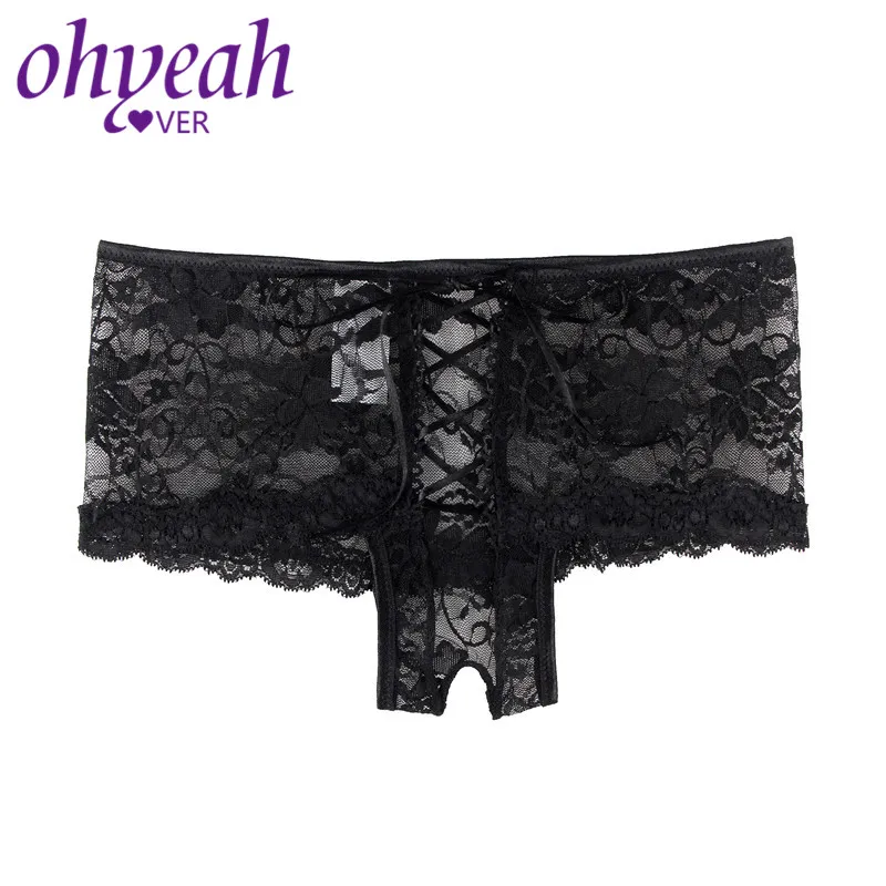 Ohyeahlover размера плюс женщины трусы бесшовные с открытой промежностью цветочные