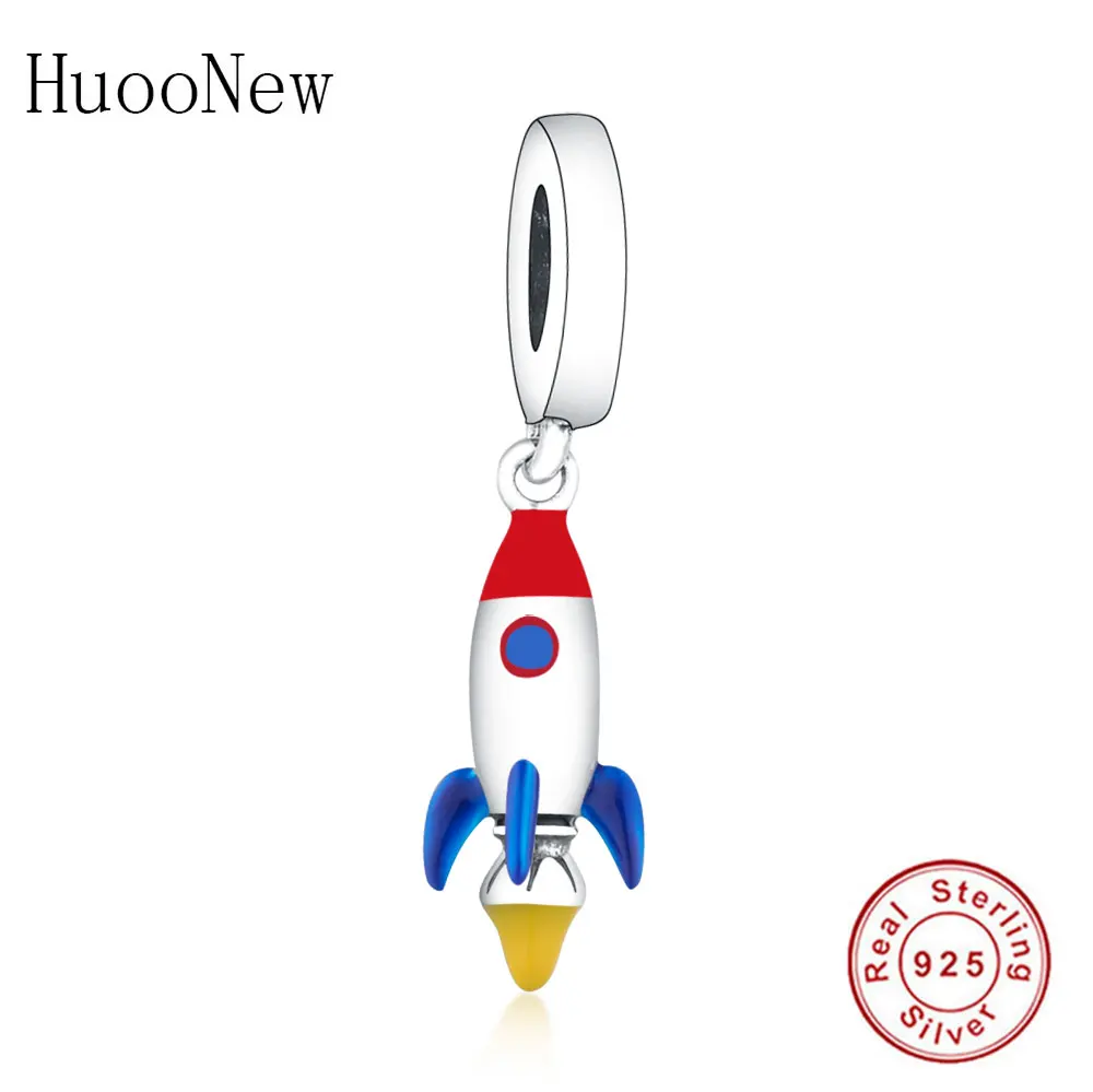 Браслет Pandora с шармами серебристый синий эмалированный|Бусины| |