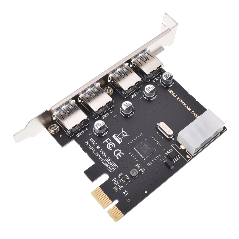 Плата расширения USB3.0 с 4 портами PCI E на плата для компьютера контактная