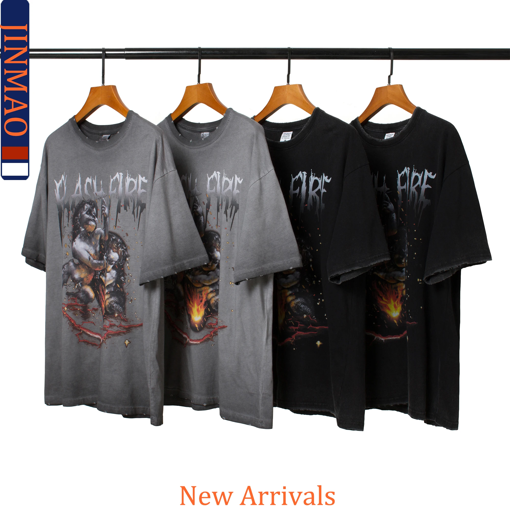 

FLASH FIRE Vintage Funny T Shirt Graphic Hip Hop Streetwear Y2k Indie Punk Alt Clothes For Men Tee Tops Summer Harajuku 2021