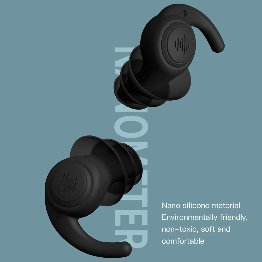 

Sleeping Ear Plugs Silicone Industrial Noise Reduction Sound Insulation Ear Protection Earplugs for Sleep Earplugs Anti-Noise