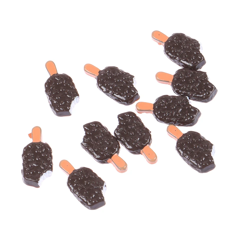 

10pcs simulation chocolate resin ice cream DIY mobile phone case material