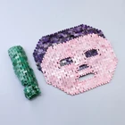 Массажер для лица Нефритовая маска, Кварцевая холодная терапия, натуральный массаж для красоты, инструмент для расслабления, камни для гуаши, кристаллический Массажер для спа лица