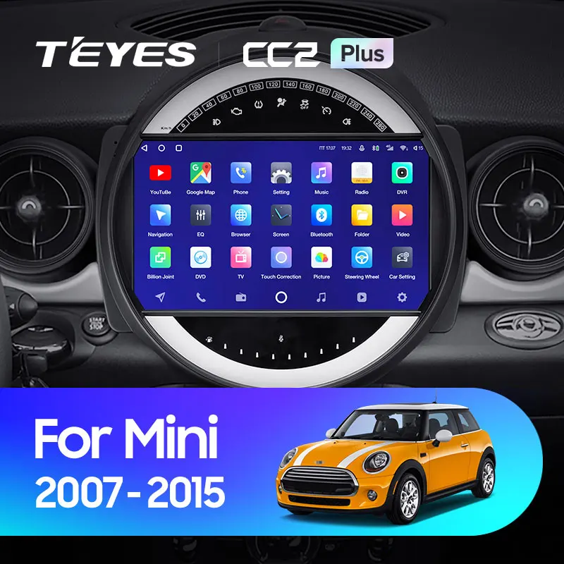 TEYES CC2L и CC2 Plus Штатная магнитола For БМВ Мини BMW Mini 2007 - 2015 Android до 8-ЯДЕР 6 + 128ГБ 16*2EQ DSP 2DIN