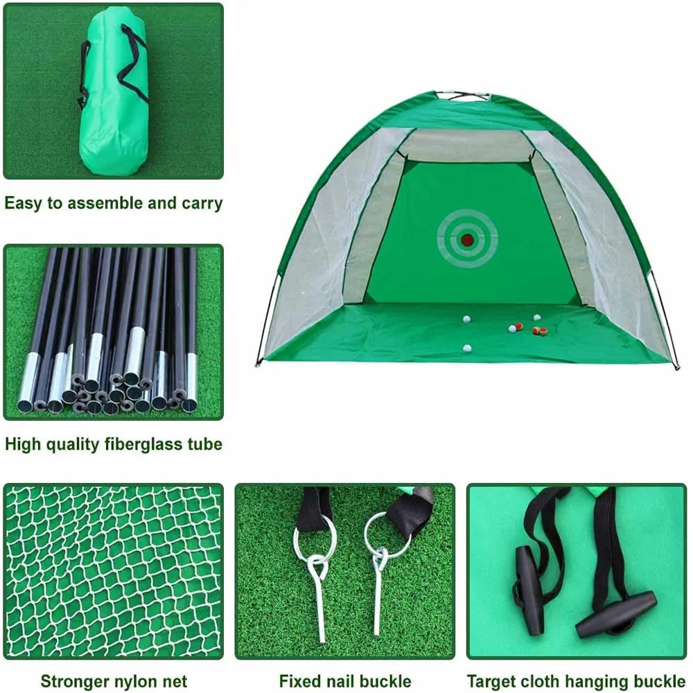 Satin Al Golf Ağları Arka Bahçe Için Sürüş, 2/3M Golf Antrenman Ağları Ile Hedef Ve Taşıma çantası, Golf Isabet Ağları Kapalı Veya Açık Kullanım Için