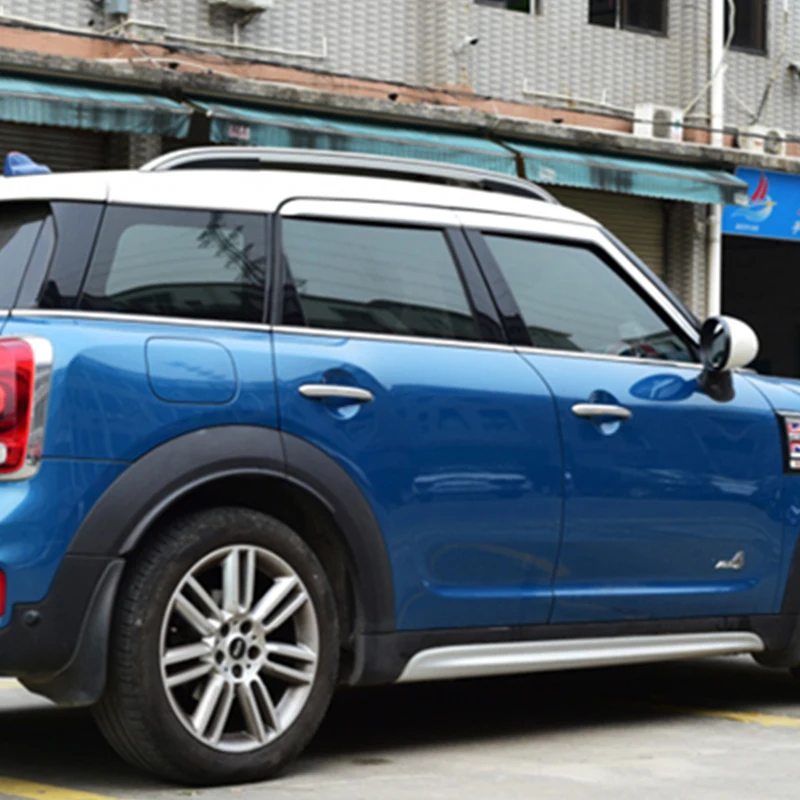 

Use For Mini Counteryman 2017--2019 Year 6 Pcs Windows Visor Body Kit Door Accessories Electroplated Parts Rain Sun Shield