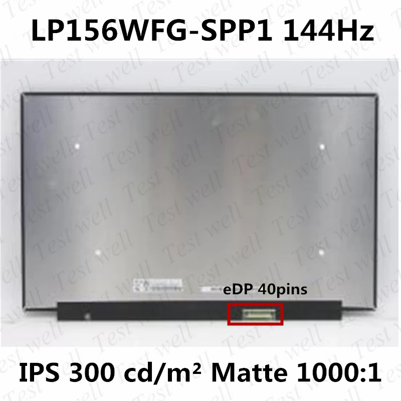

Original 15.6 inch 144Hz LCD Screen B156HAN09.2 Fit NV156FHM-NY4 LP156WFG-SPP1 For Lenovo Legion 5-15ARH05H S7-15IMH5 40pin eDP