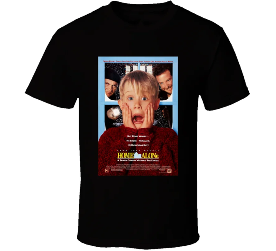 Home Alone Cool 90-х. Комедия Винтаж классическое кино постер Вентилятор Мужская